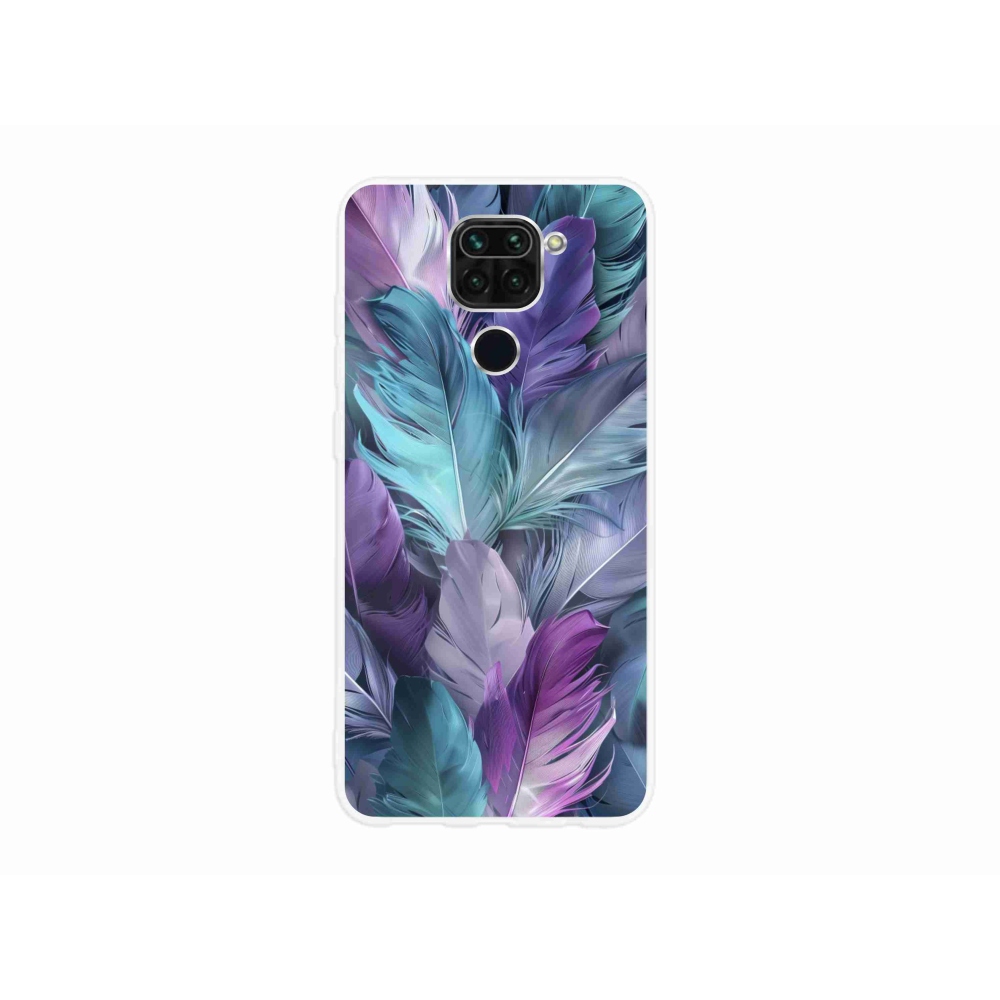 Gélový kryt mmCase na Xiaomi Redmi Note 9 - farebné perie 2