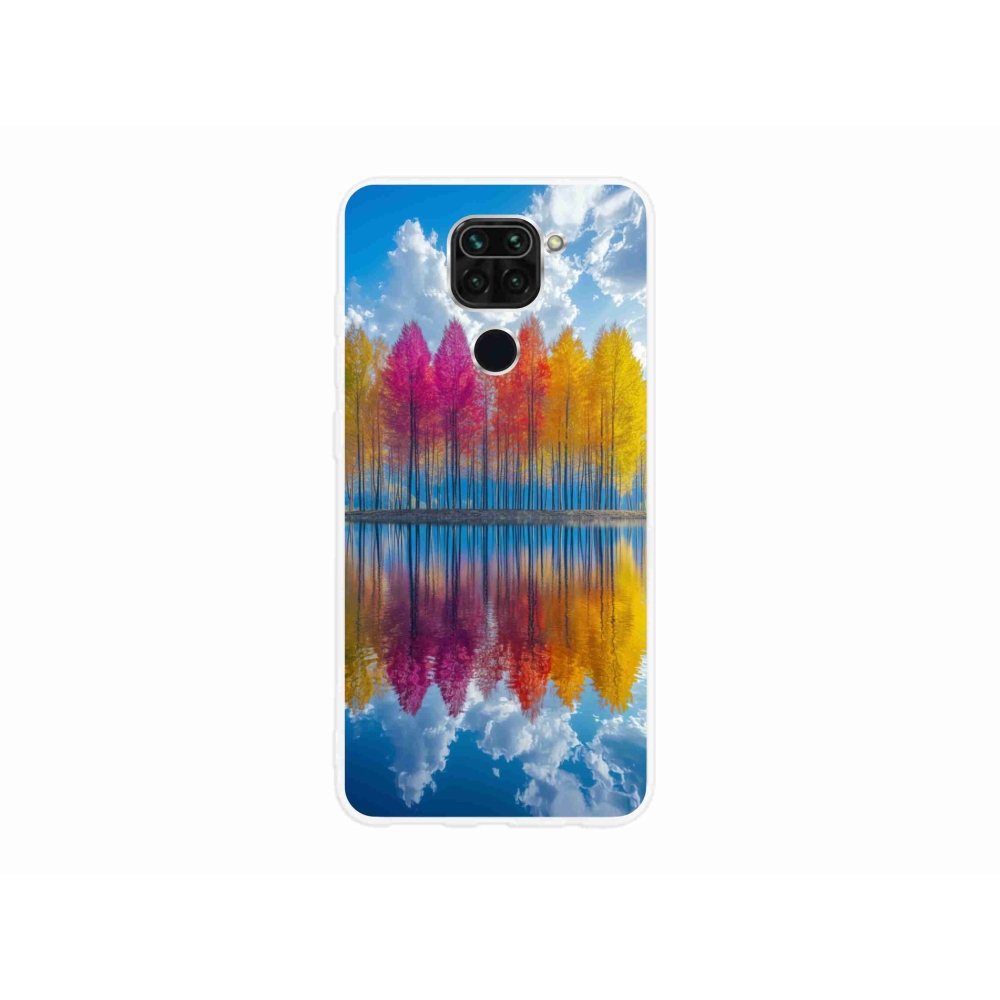 Gélový kryt mmCase na Xiaomi Redmi Note 9 - farebné stromy