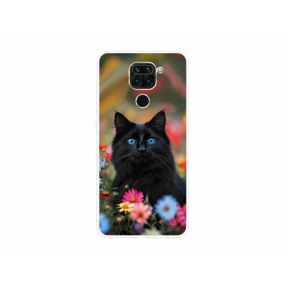 Gélový kryt mmCase na Xiaomi Redmi Note 9 - čierne mačiatko 4
