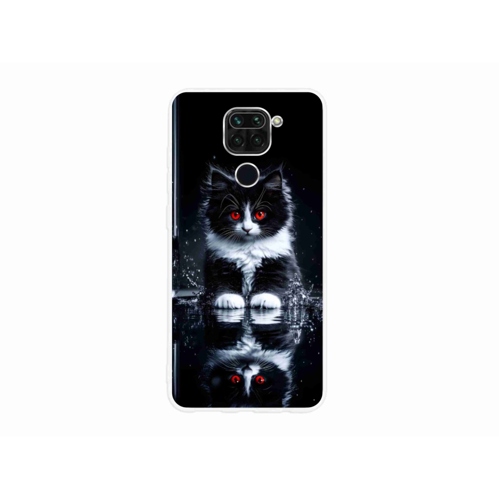 Gélový kryt mmCase na Xiaomi Redmi Note 9 - čiernobiele mačiatko