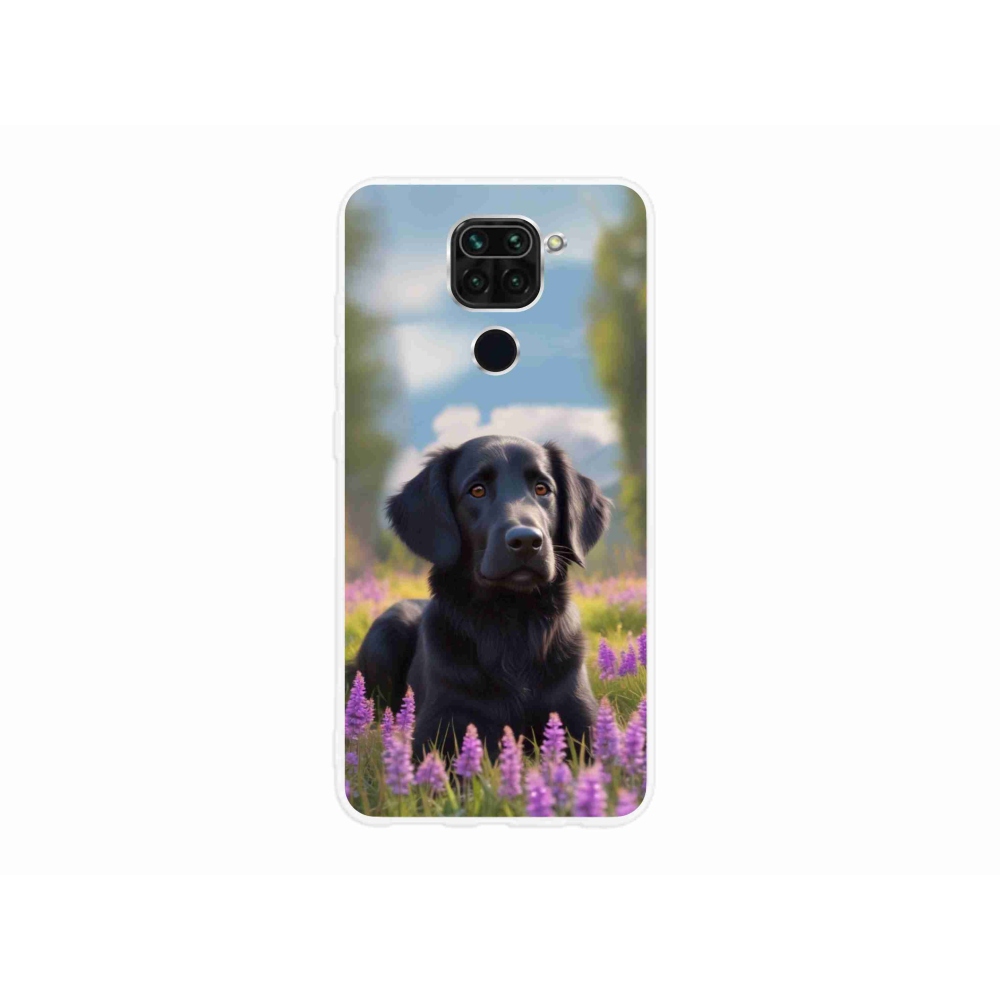 Gélový kryt mmCase na Xiaomi Redmi Note 9 - elegantný čierny retriever