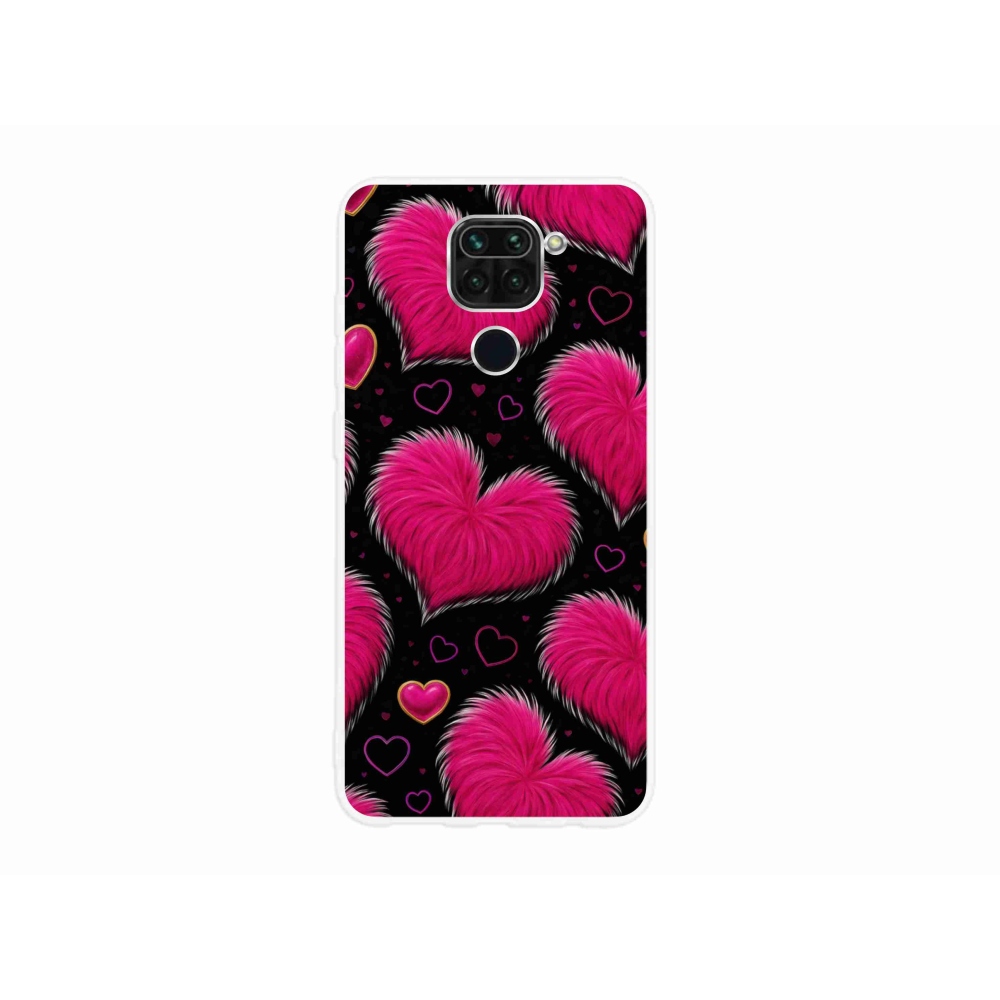 Gélový kryt mmCase na Xiaomi Redmi Note 9 - hebké srdce