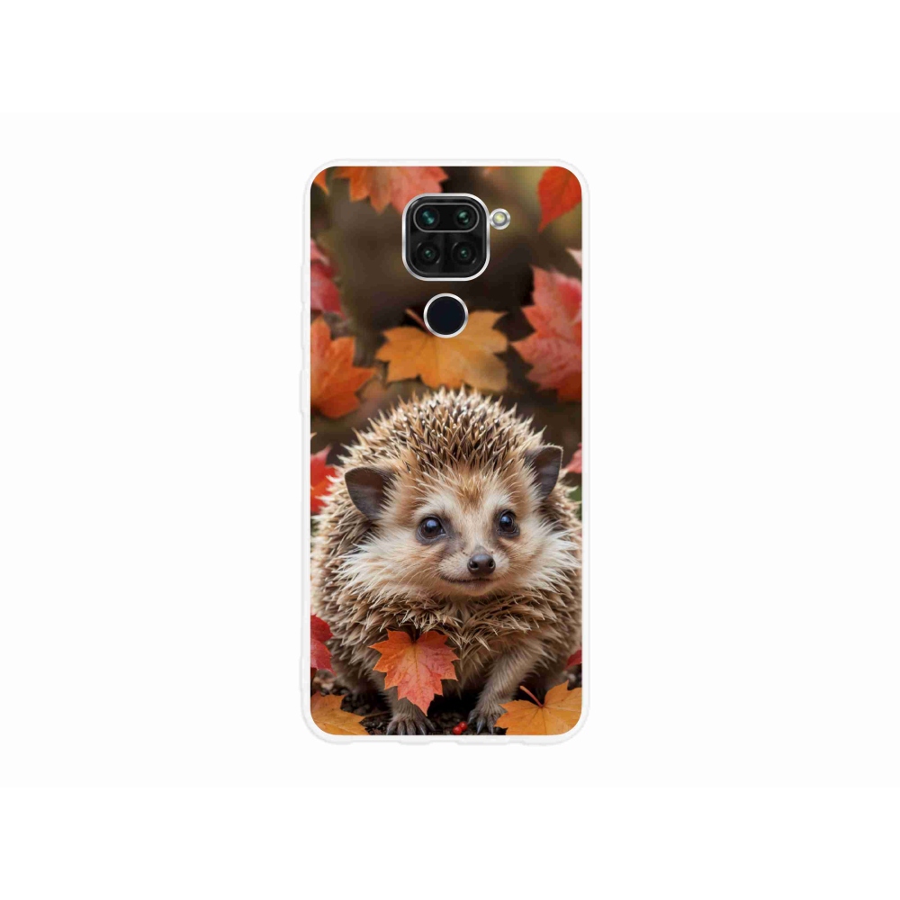 Gélový kryt mmCase na Xiaomi Redmi Note 9 - ježko v lístia