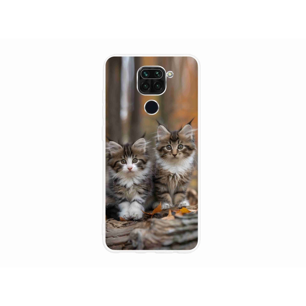 Gélový kryt mmCase na Xiaomi Redmi Note 9 - mačacie duo 3