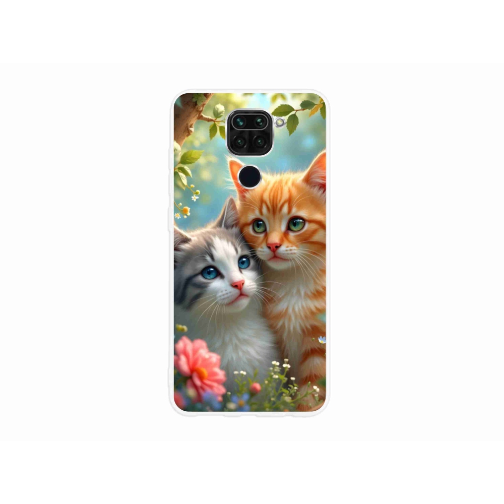 Gélový kryt mmCase na Xiaomi Redmi Note 9 - mačacia láska 2