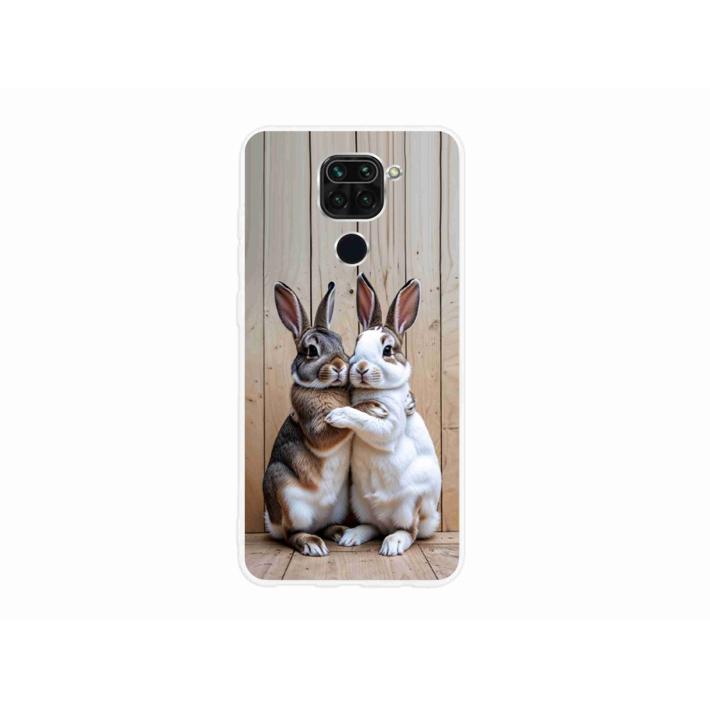 Gélový kryt mmCase na Xiaomi Redmi Note 9 - králičie pár