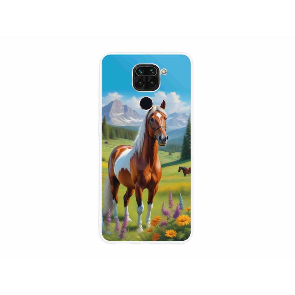 Gélový kryt mmCase na Xiaomi Redmi Note 9 - kôň na lúke