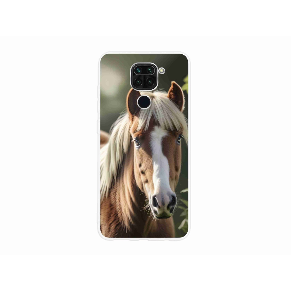 Gélový kryt mmCase na Xiaomi Redmi Note 9 - kôň so svetlou hrivou