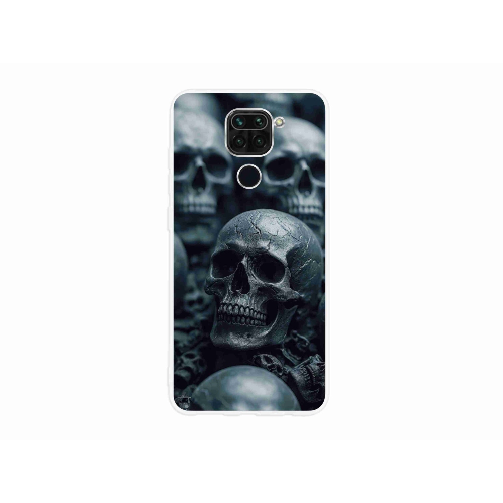 Gélový kryt mmCase na Xiaomi Redmi Note 9 - lebka 2