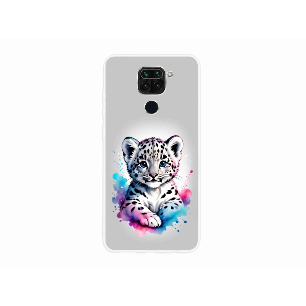 Gélový kryt mmCase na Xiaomi Redmi Note 9 - leopardej mláďa