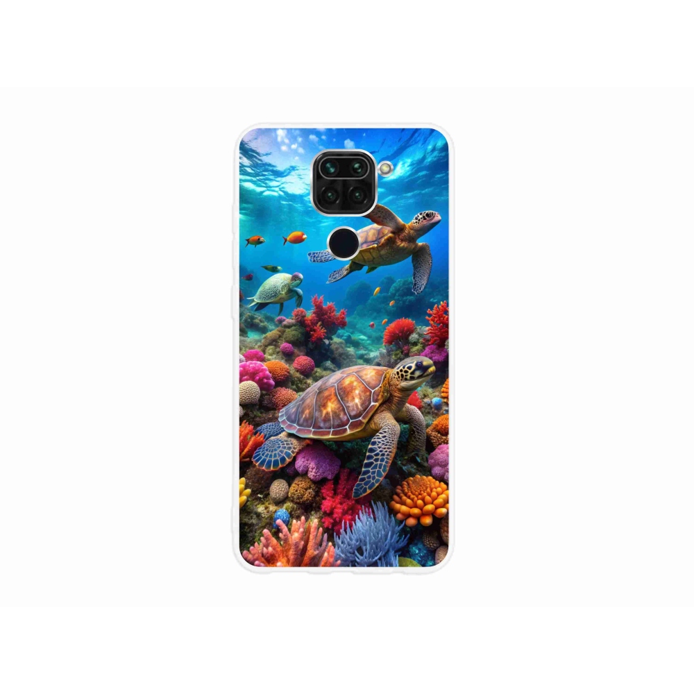 Gélový kryt mmCase na Xiaomi Redmi Note 9 - morský svet 2
