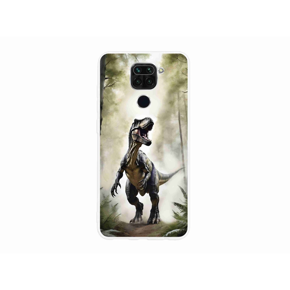 Gélový kryt mmCase na Xiaomi Redmi Note 9 - naštvaný T-Rex
