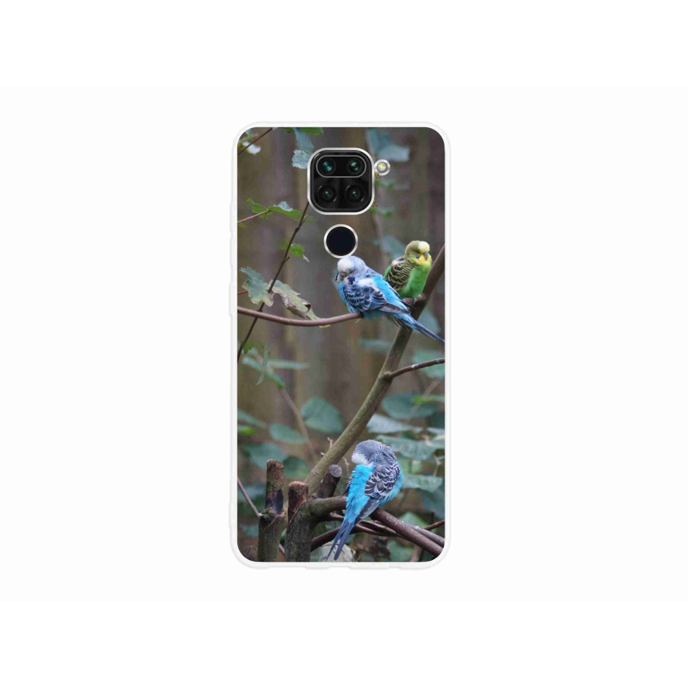 Gélový kryt mmCase na Xiaomi Redmi Note 9 - papagáje na vetve
