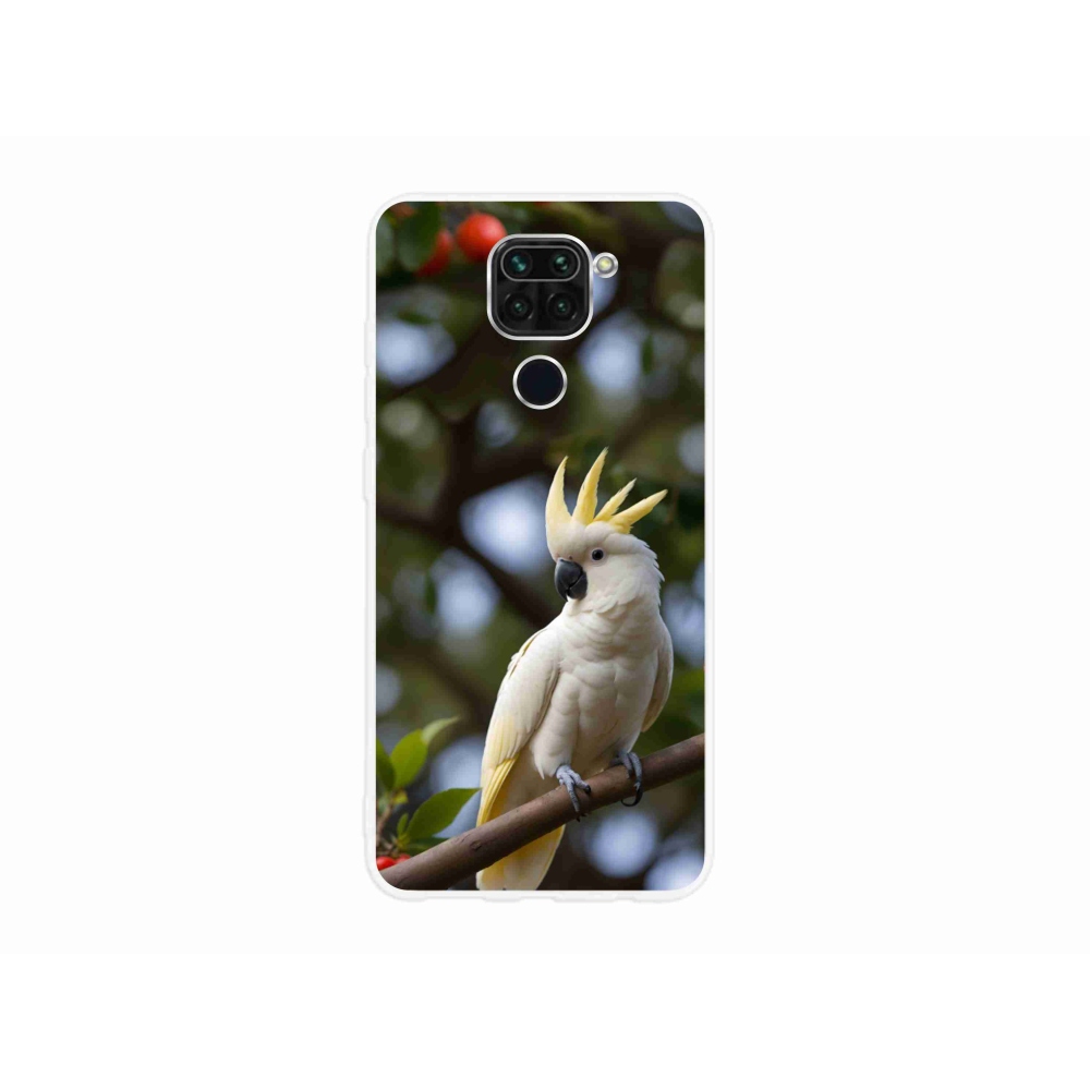 Gélový kryt mmCase na Xiaomi Redmi Note 9 - papagáj kakadu 3