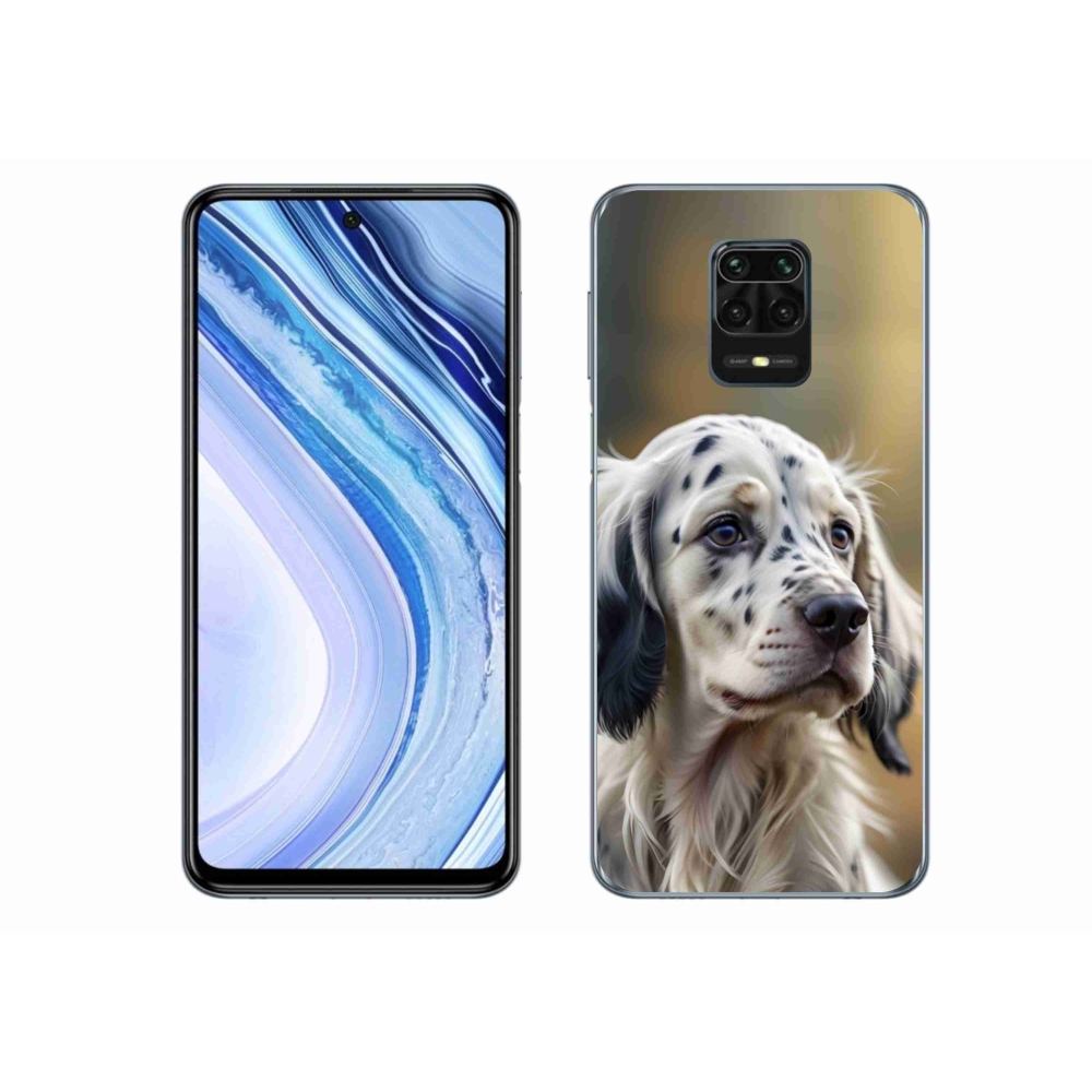 Gélový kryt mmCase na Xiaomi Redmi Note 9 Pro - anglický seter