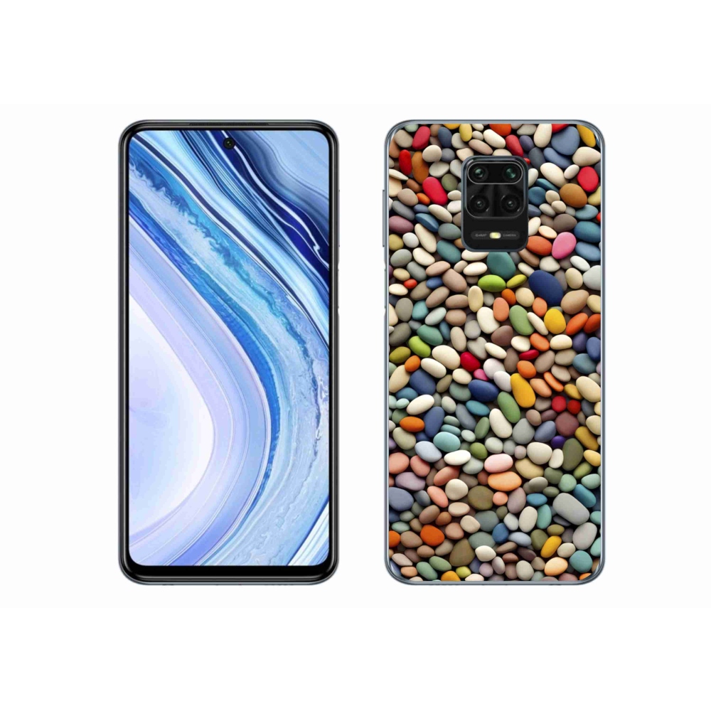 Gélový kryt mmCase na Xiaomi Redmi Note 9 Pro - farebné kamienky 2