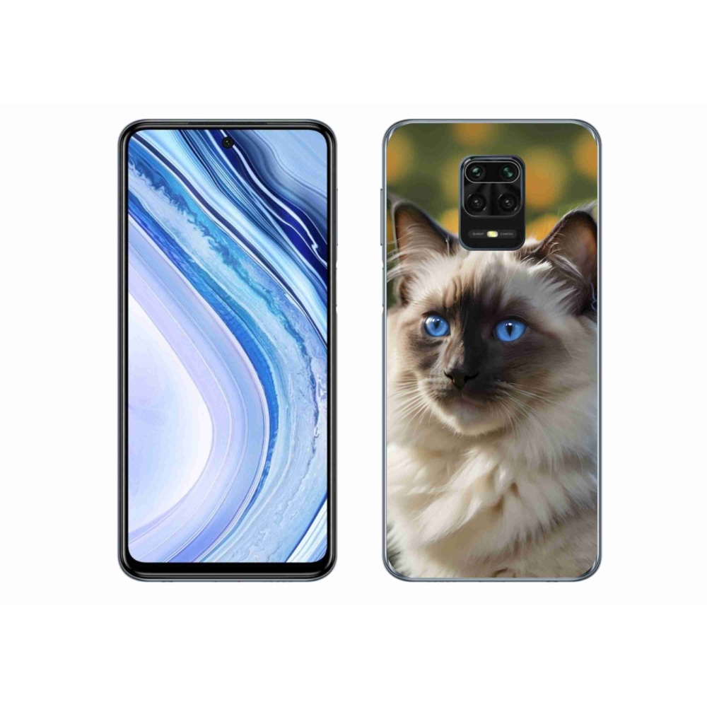 Gélový kryt mmCase na Xiaomi Redmi Note 9 Pro - biely ragdoll
