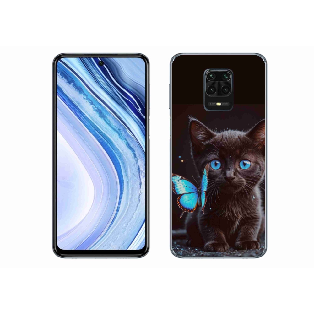 Gélový kryt mmCase na Xiaomi Redmi Note 9 Pro - čierne mačiatko 3