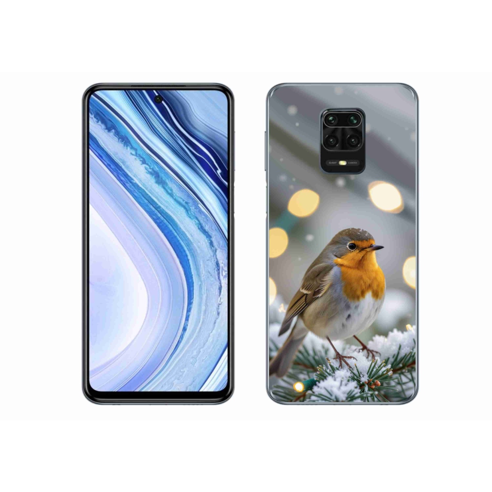 Gélový kryt mmCase na Xiaomi Redmi Note 9 Pro - červienka v zime