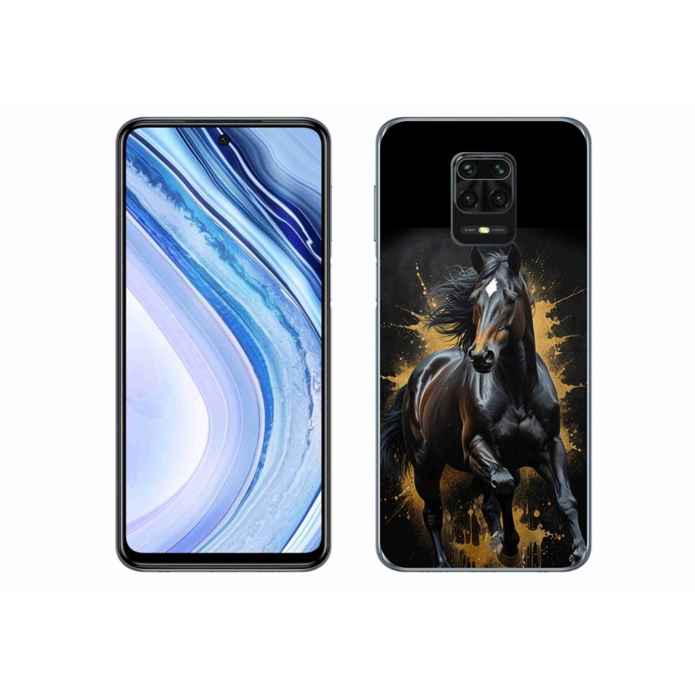 Gélový kryt mmCase na Xiaomi Redmi Note 9 Pro - elegantný čierny žrebec