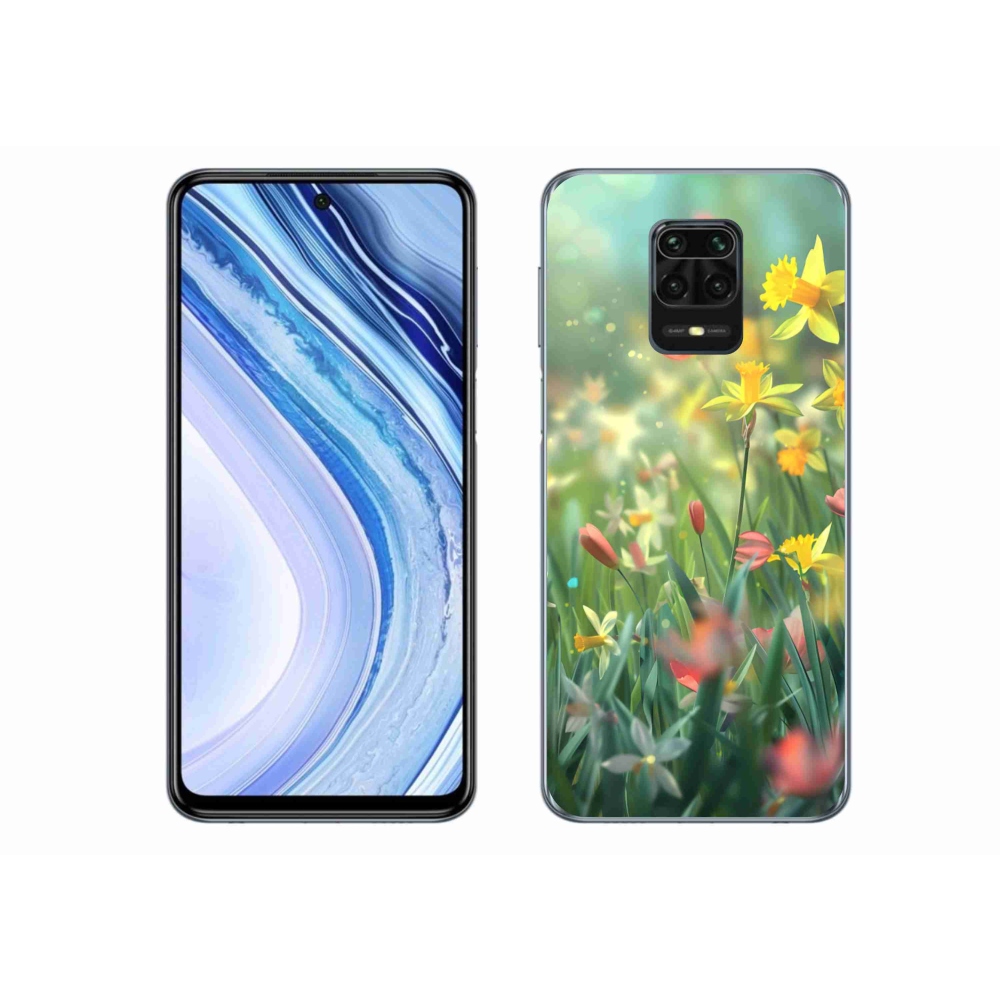 Gélový kryt mmCase na Xiaomi Redmi Note 9 Pro - jarné kvety