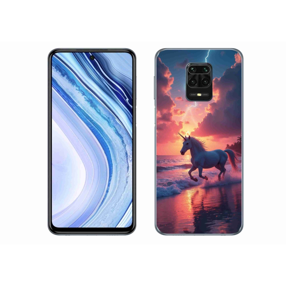 Gélový kryt mmCase na Xiaomi Redmi Note 9 Pro - jednorožec na pláži