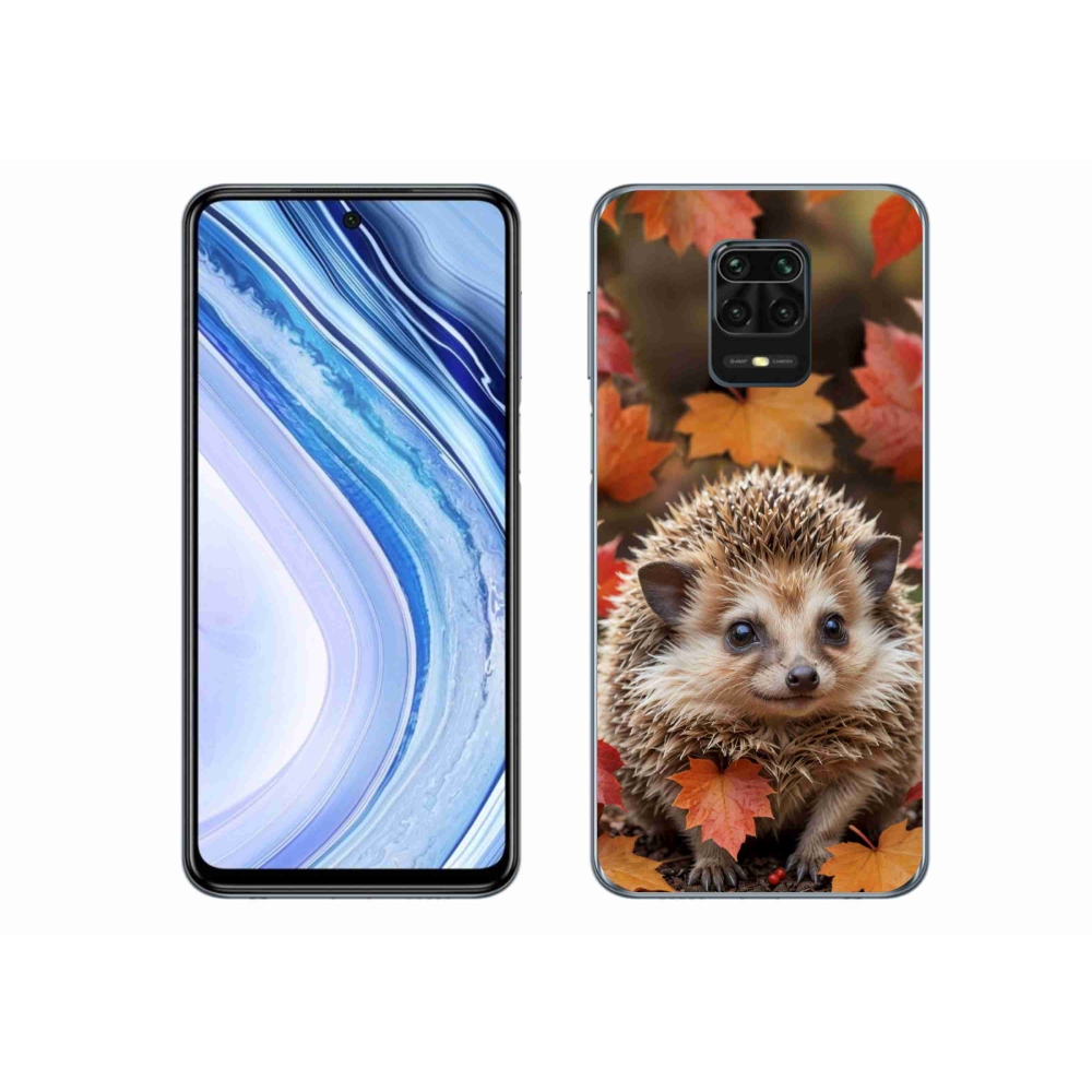 Gélový kryt mmCase na Xiaomi Redmi Note 9 Pro - ježko v lístia