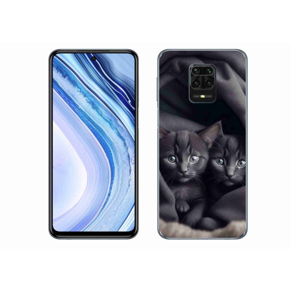 Gélový kryt mmCase na Xiaomi Redmi Note 9 Pro - mačacie duo