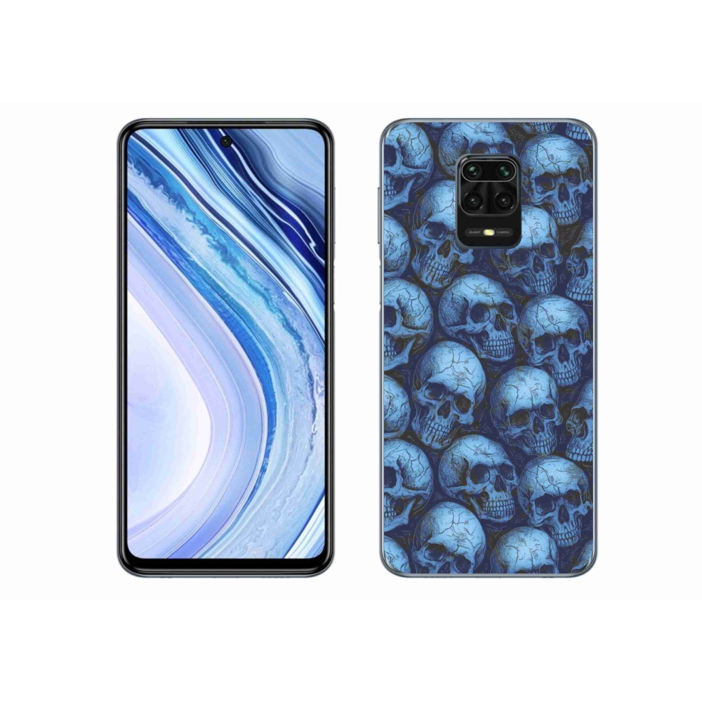 Gélový kryt mmCase na Xiaomi Redmi Note 9 Pro - lebky
