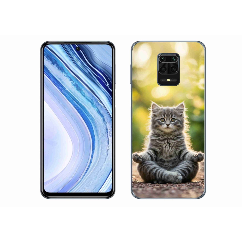Gélový kryt mmCase na Xiaomi Redmi Note 9 Pro - meditujúce mačiatko