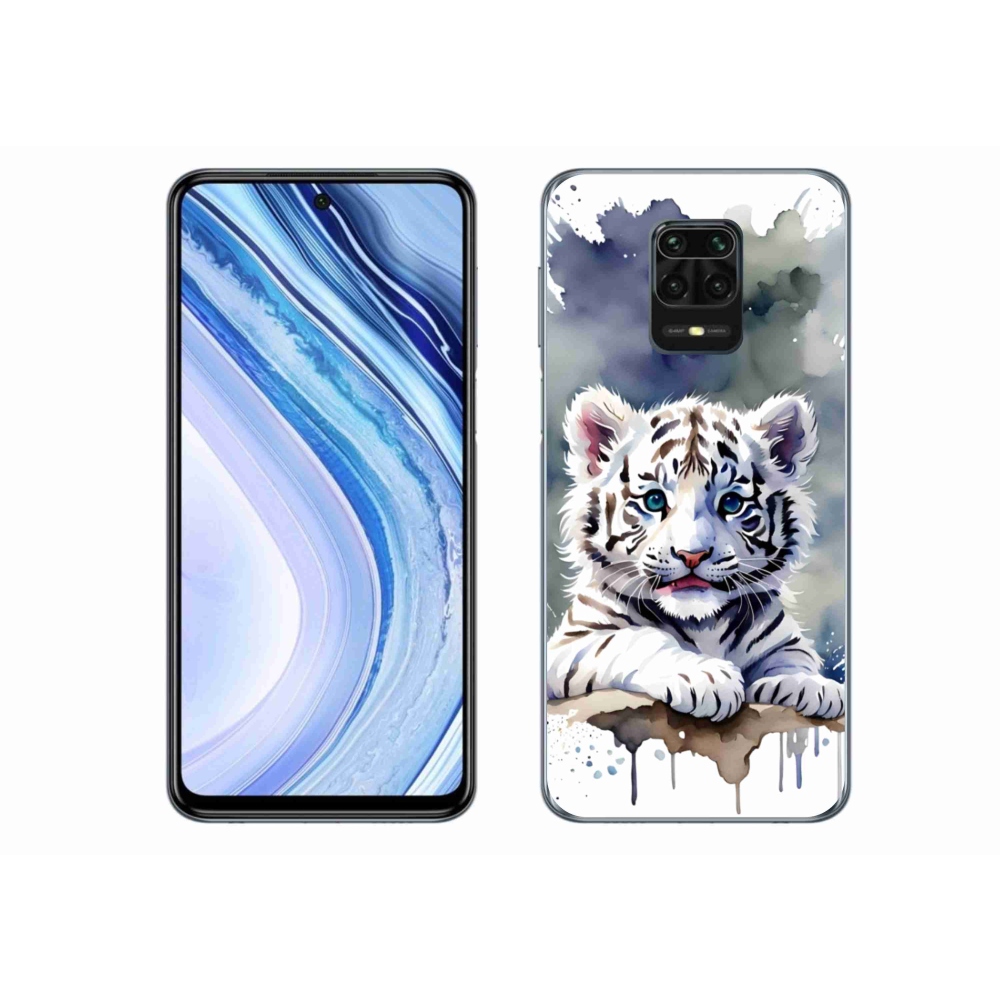 Gélový kryt mmCase na Xiaomi Redmi Note 9 Pro - mláďa bieleho tigra