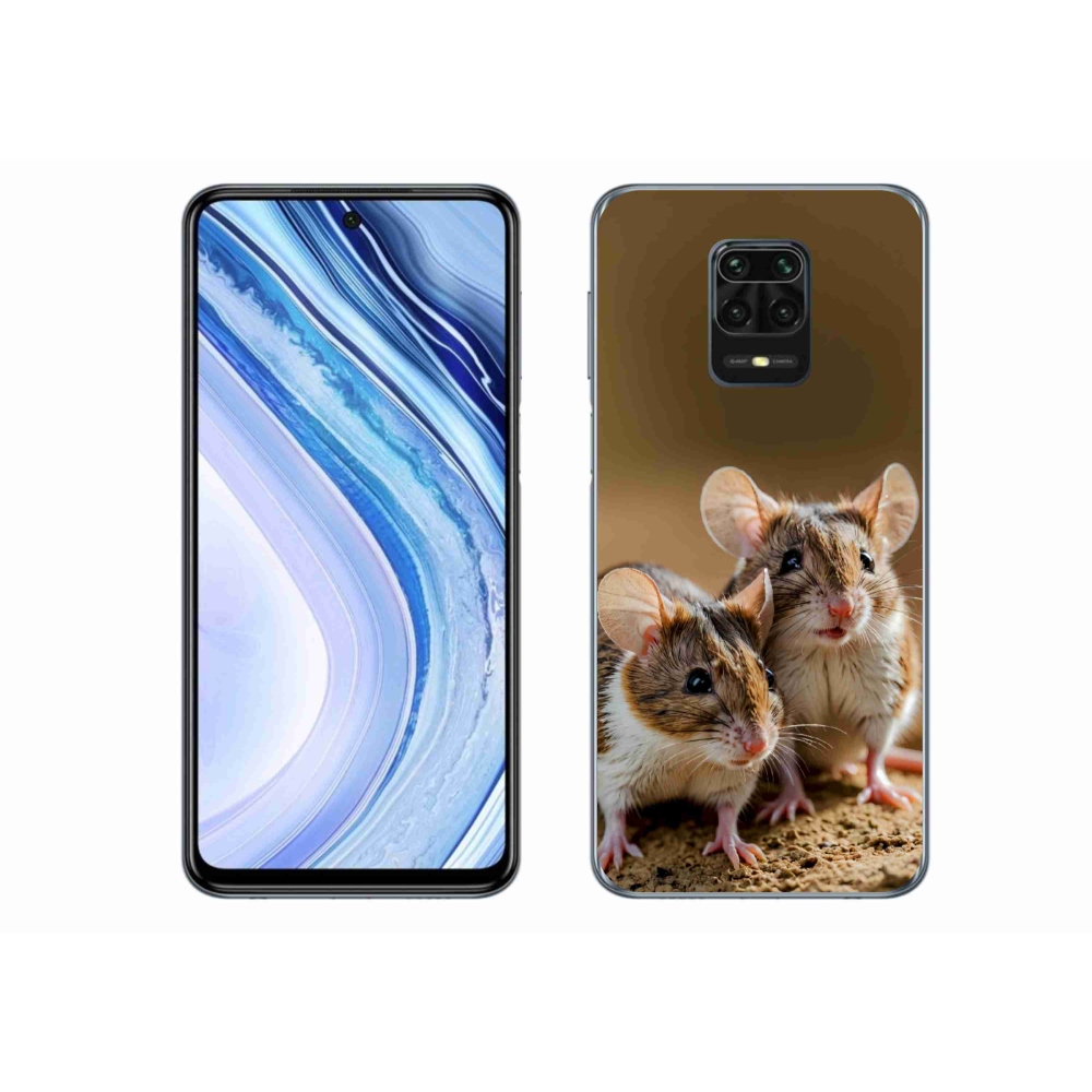 Gélový kryt mmCase na Xiaomi Redmi Note 9 Pro - myší duo