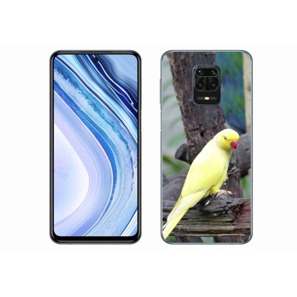 Gélový kryt mmCase na Xiaomi Redmi Note 9 Pro - papagáj alexander žltý