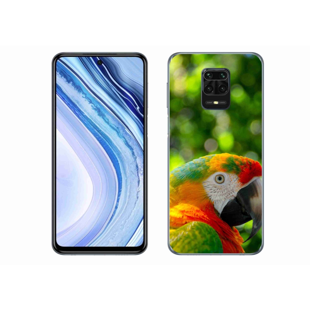 Gélový kryt mmCase na Xiaomi Redmi Note 9 Pro - papagáj ara 3