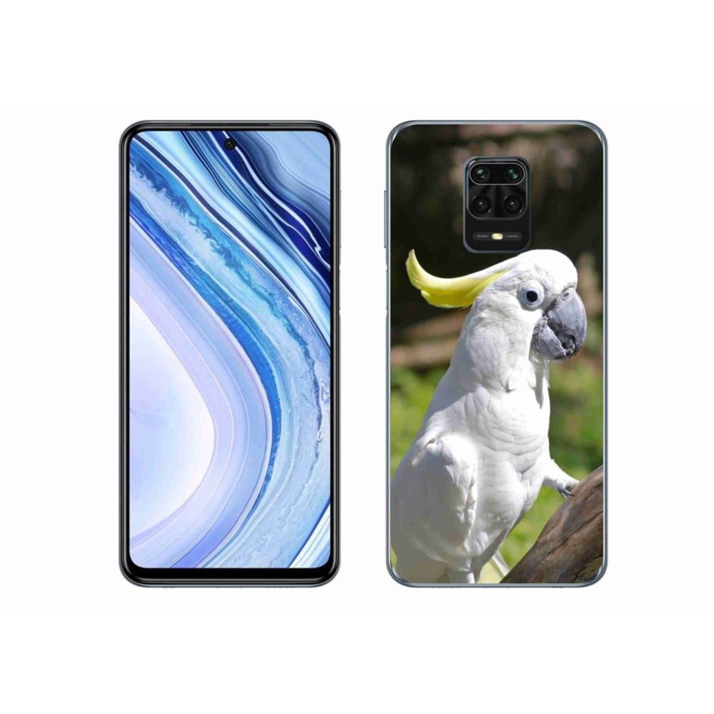 Gélový kryt mmCase na Xiaomi Redmi Note 9 Pro - papagáj kakadu 2
