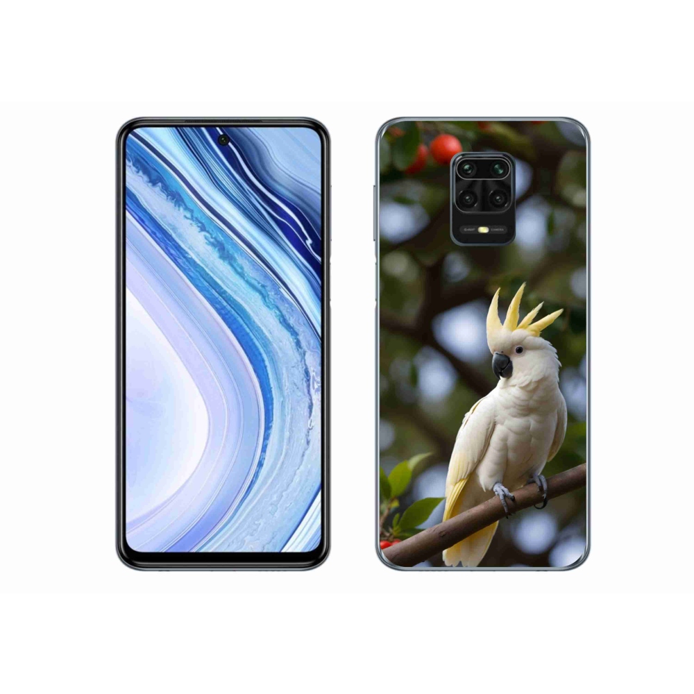 Gélový kryt mmCase na Xiaomi Redmi Note 9 Pro - papagáj kakadu 3