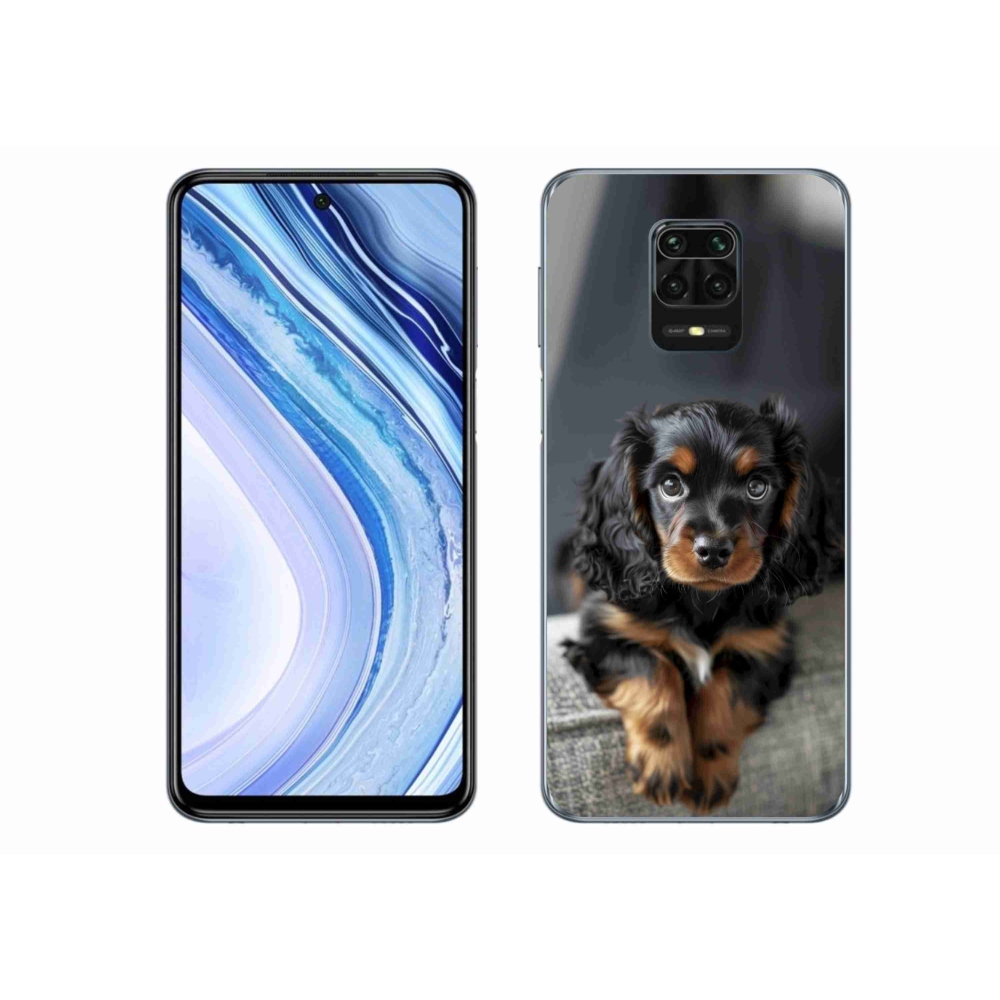 Gélový kryt mmCase na Xiaomi Redmi Note 9 Pro - roztomilý dlhosrstý jazvečík