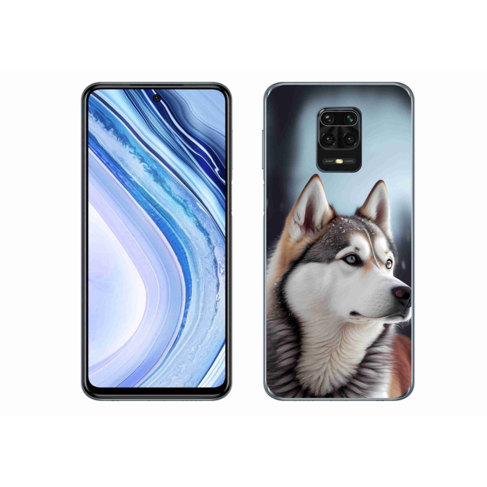 Gélový kryt mmCase na Xiaomi Redmi Note 9 Pro - sibírsky husky
