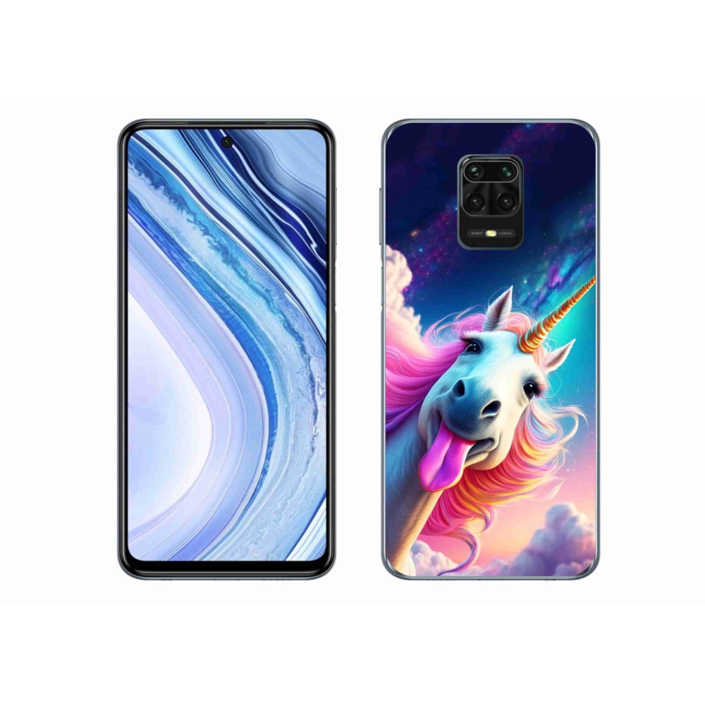 Gélový kryt mmCase na Xiaomi Redmi Note 9 Pro - šialený jednorožec