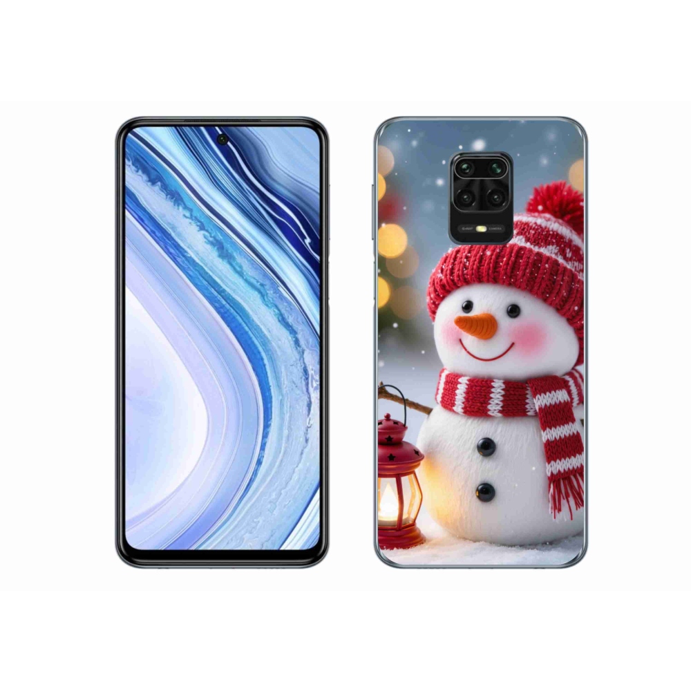 Gélový kryt mmCase na Xiaomi Redmi Note 9 Pro - snehuliak 2
