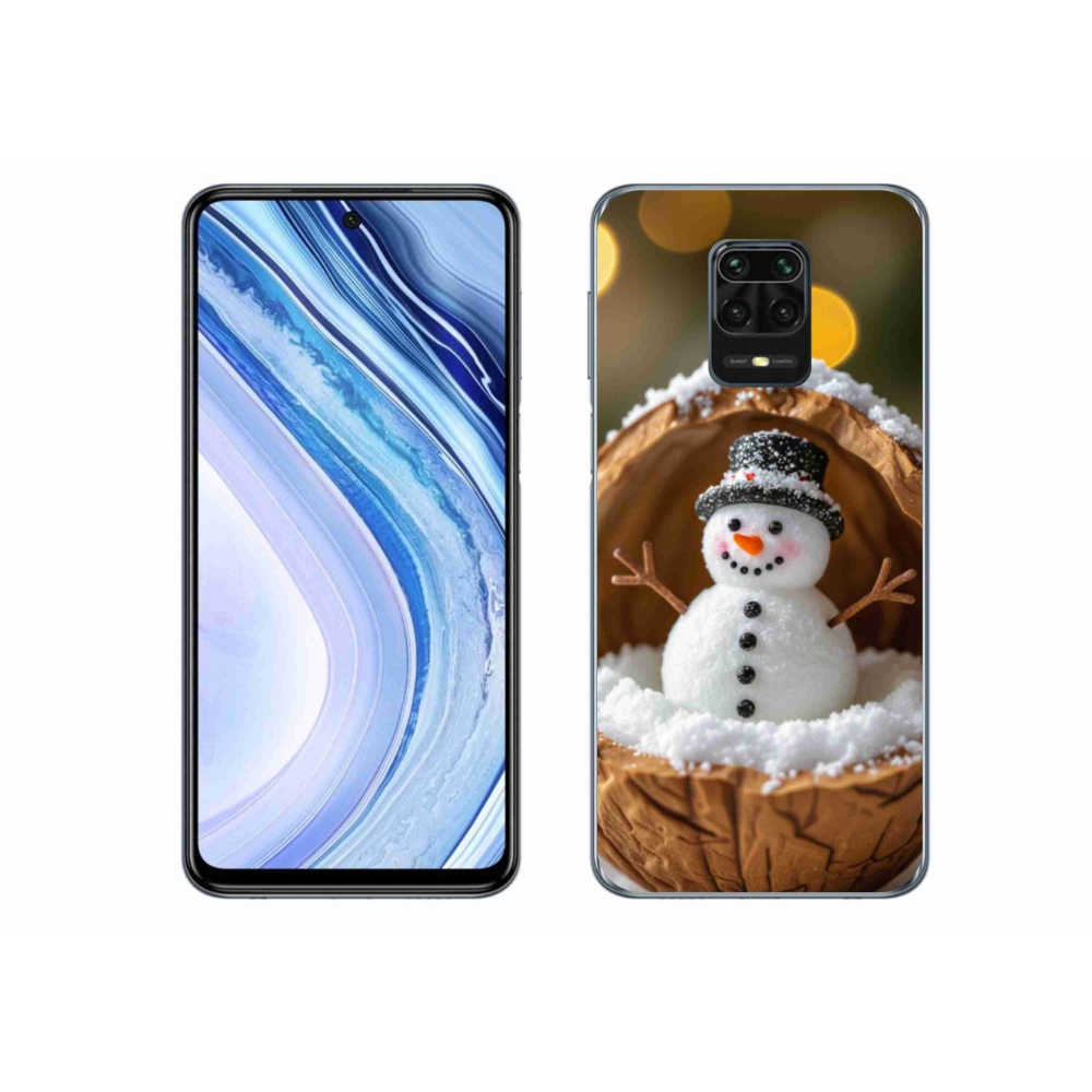 Gélový kryt mmCase na Xiaomi Redmi Note 9 Pro - snehuliak 4