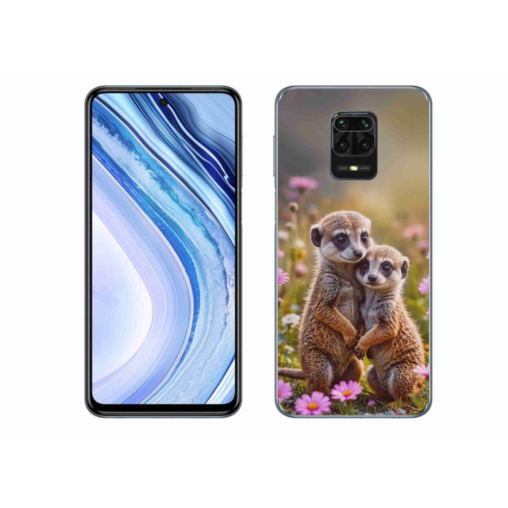 Gélový kryt mmCase na Xiaomi Redmi Note 9 Pro - surikatí duo