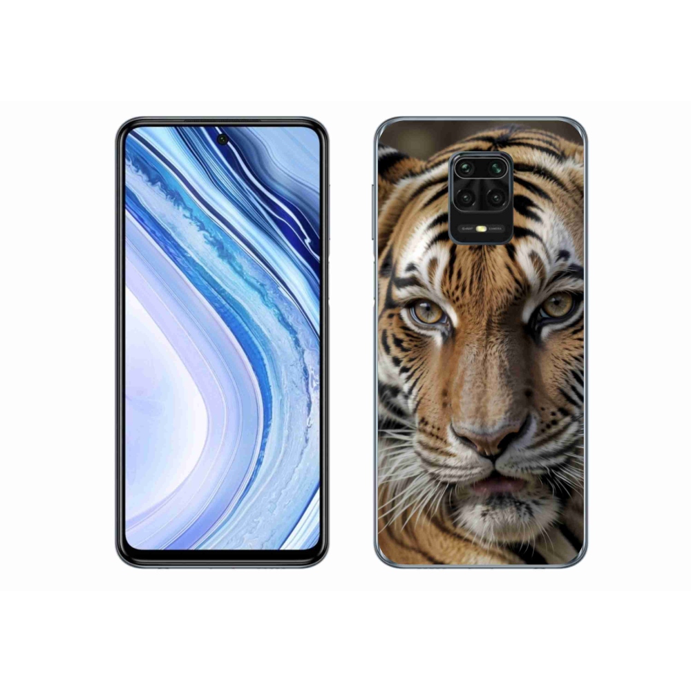 Gélový kryt mmCase na Xiaomi Redmi Note 9 Pro - tigrie pohľad