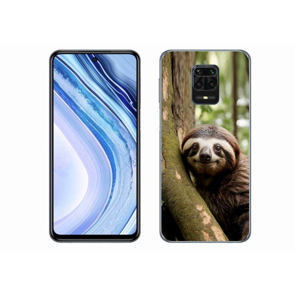 Gélový kryt mmCase na Xiaomi Redmi Note 9 Pro - usmievavý leňochod