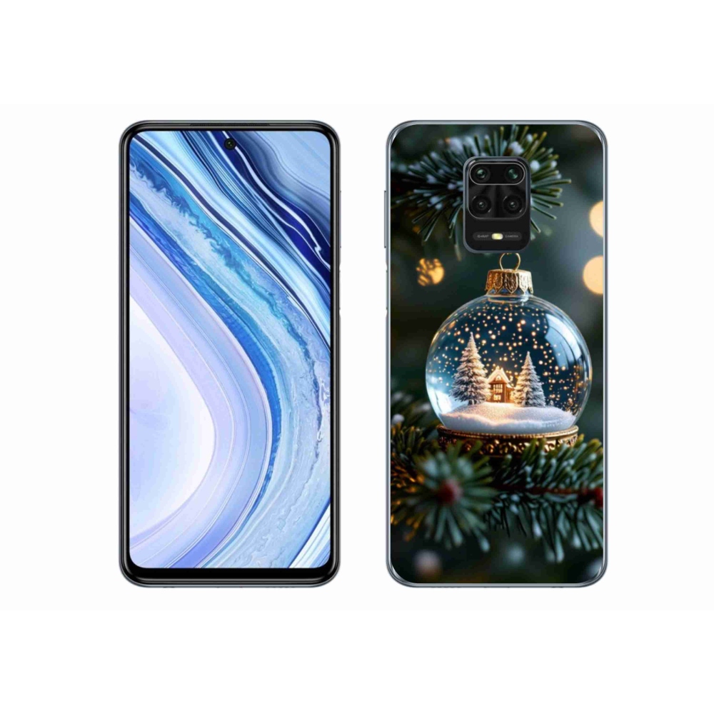 Gélový kryt mmCase na Xiaomi Redmi Note 9 Pro - vianočné gule 2
