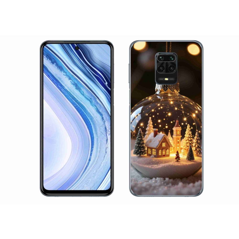 Gélový kryt mmCase na Xiaomi Redmi Note 9 Pro - vianočné gule 3