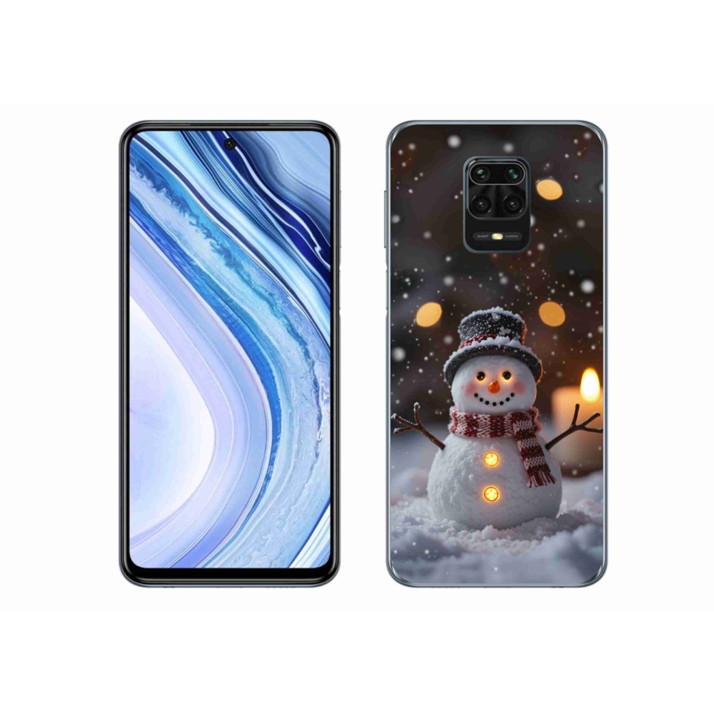 Gélový kryt mmCase na Xiaomi Redmi Note 9 Pro - veselý snehuliak