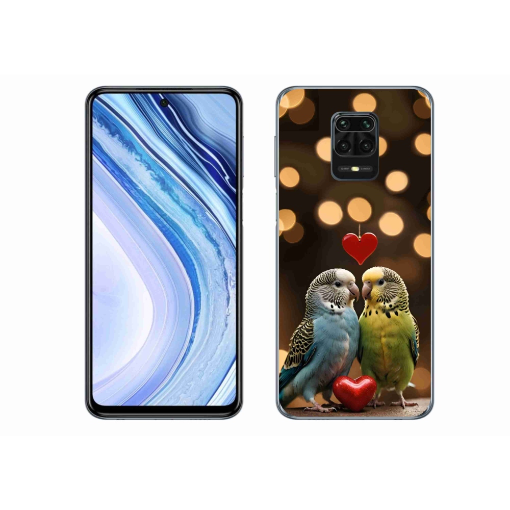 Gélový kryt mmCase na Xiaomi Redmi Note 9 Pro - zamilovaní papagáje