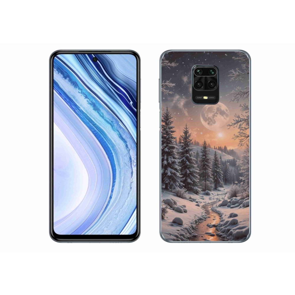 Gélový kryt mmCase na Xiaomi Redmi Note 9 Pro - zimná krajina 2