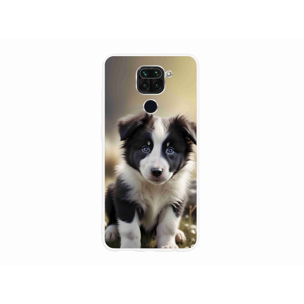 Gélový kryt mmCase na Xiaomi Redmi Note 9 - roztomilá border kólia